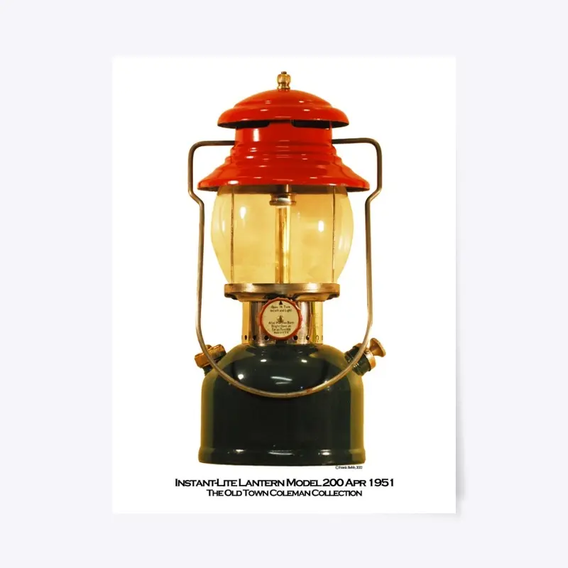 Coleman Lantern Model 200 Original Art