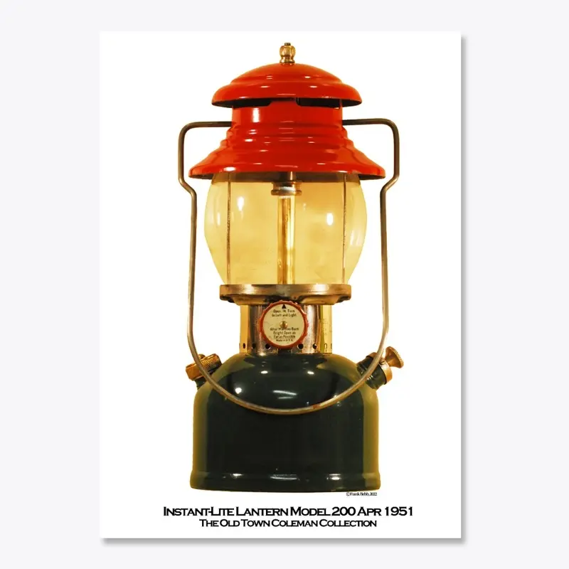 Coleman Lantern Model 200 Original Art